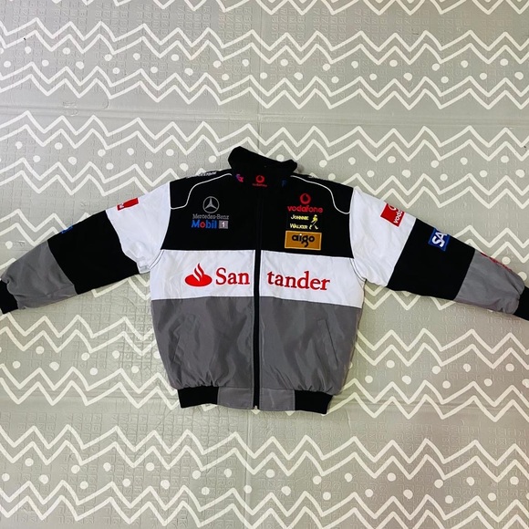 Other - Vintage retro Mercedes Benz mclaren F1 nascar embroidered racing graphic jacket
